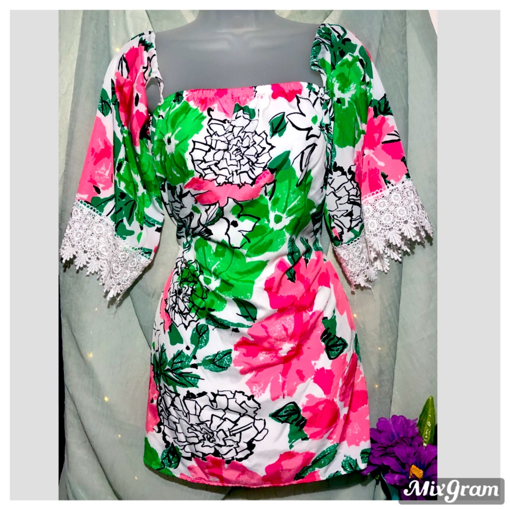 🛍 5/20 Boutique off the shoulder dress sz S